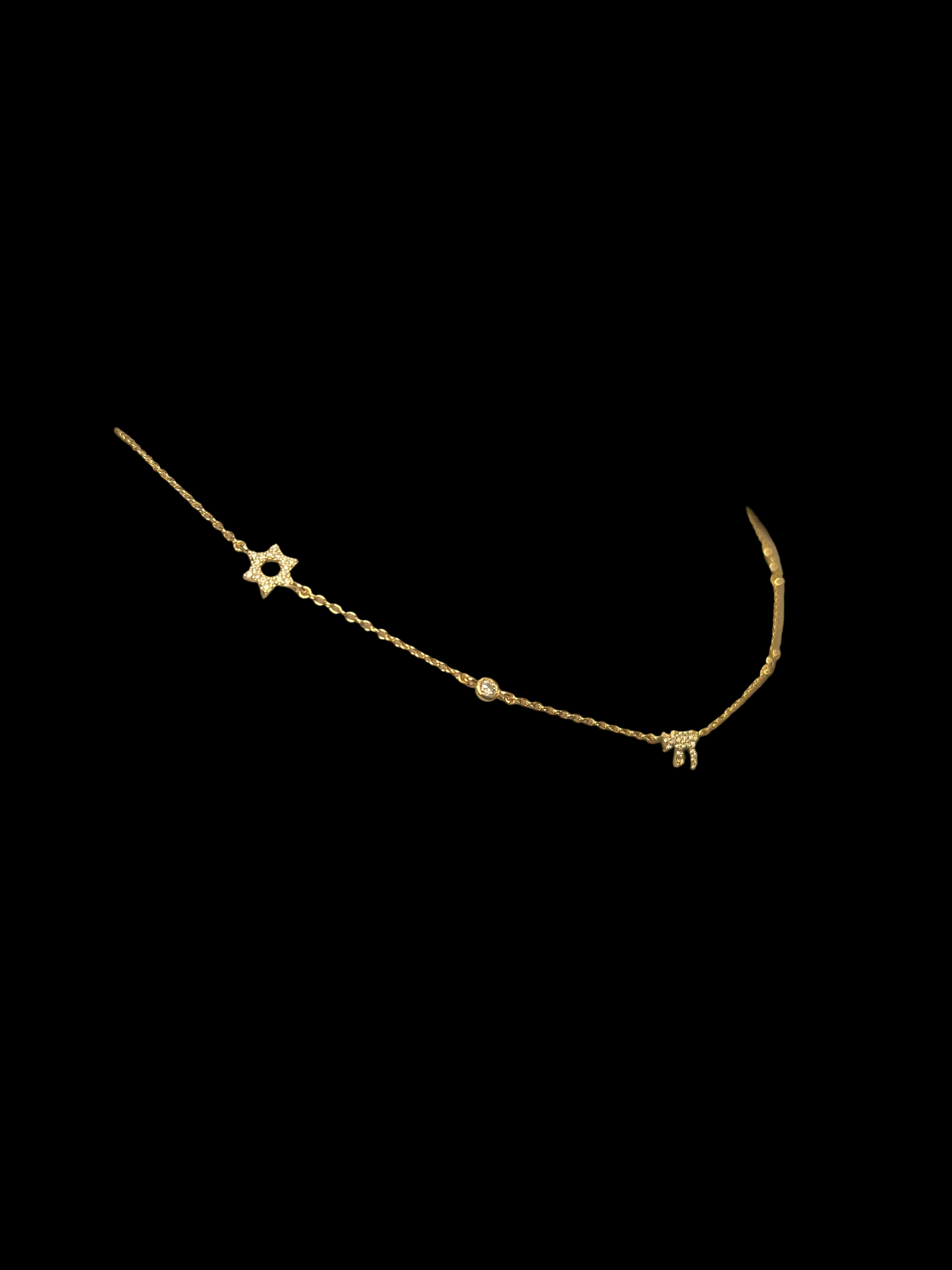 Diamond Chai Necklace