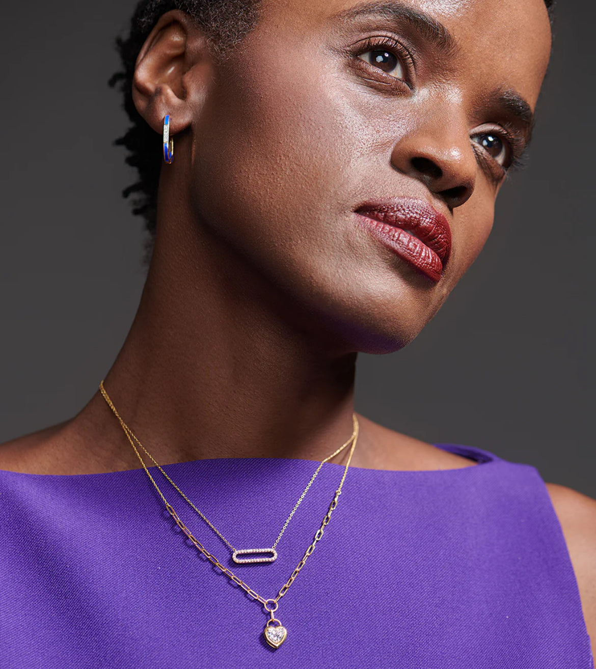 Diamond Paperclip Necklace