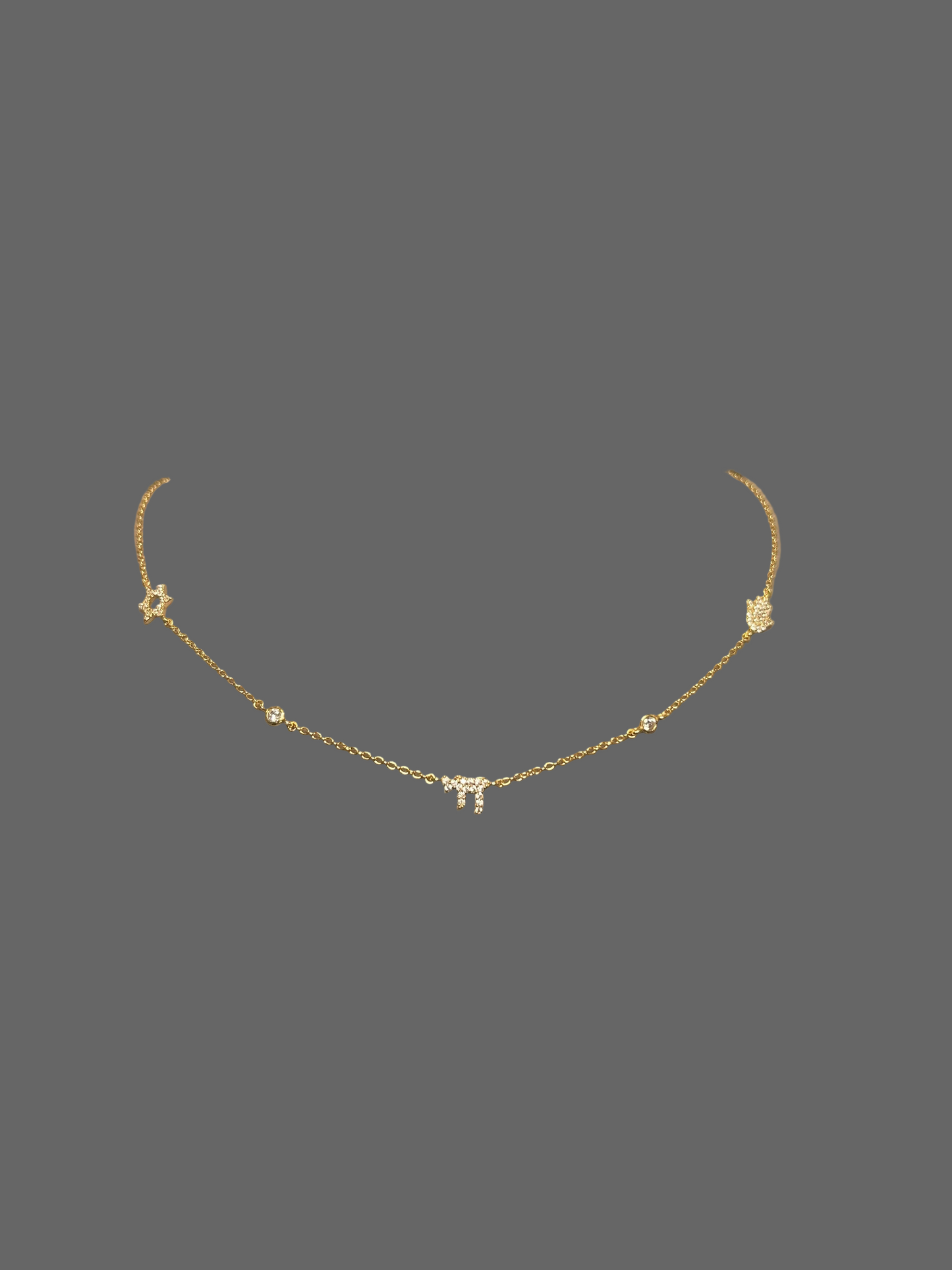 Diamond Chai Necklace