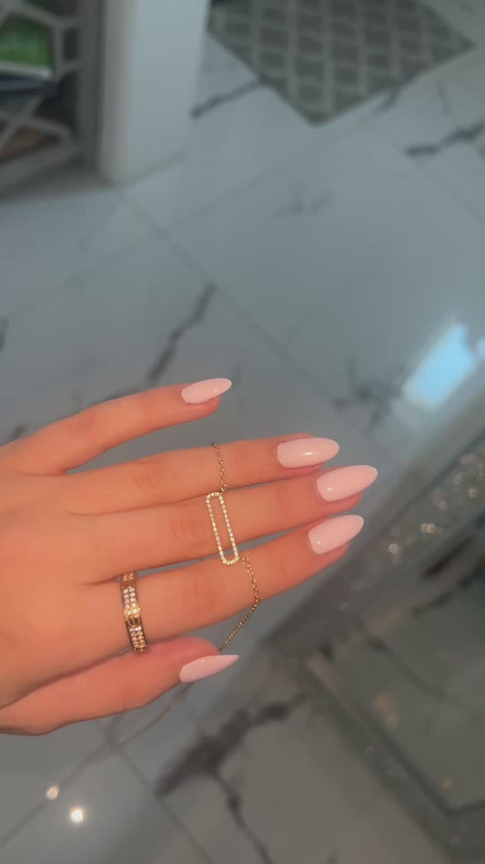 Diamond Paperclip Necklace